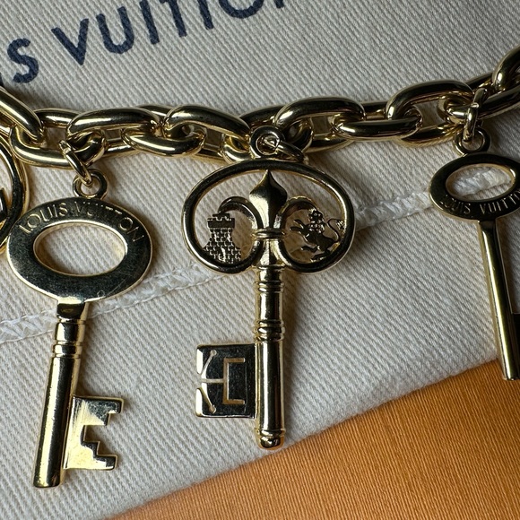 💛Louis Vuitton Bijoux Sack Key Charm ring - Picture 9 of 10